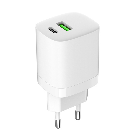 ŁADOWARKA SIECIOWA GaN PD/QC 4.0 1x USB-C 1x USB-A 30W ART